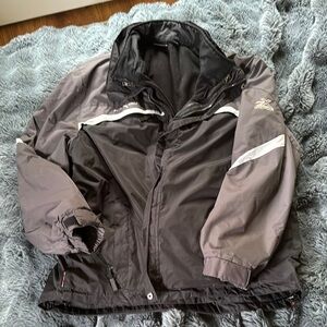 ZeroXposur Black and Gray Ski & Snowboard Jacket with Durable Design